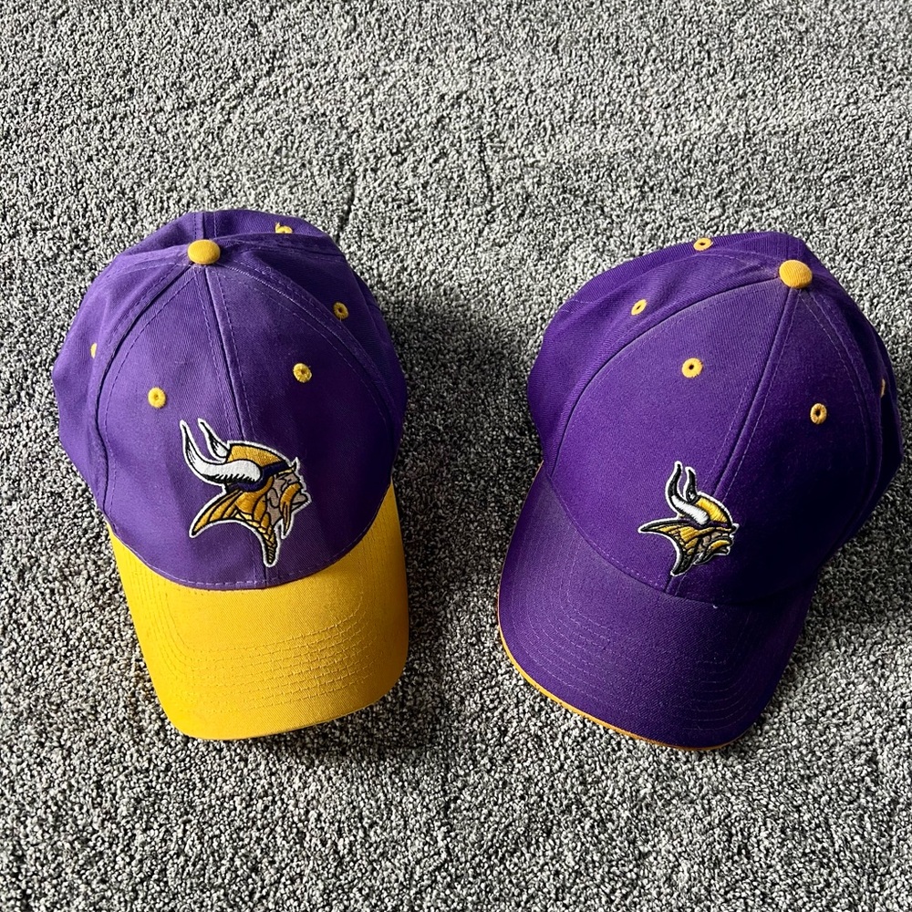 NFL Minnesota Vikings Purple and Gold Hat Bundle